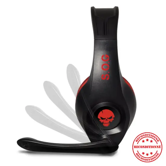 Casque gaming Spirit of Gamer Pro H5 Bleu avec micro et LED