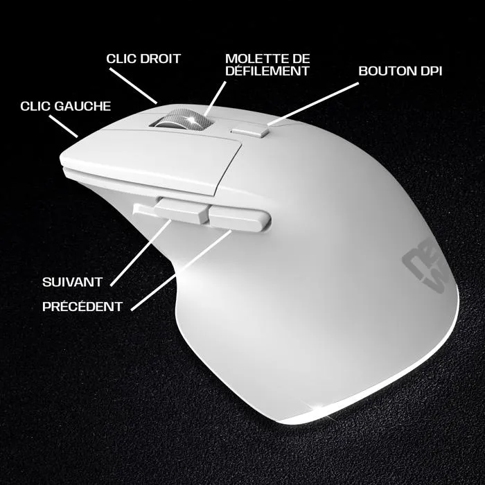 NEWWAY Souris Verticale Sans Fil A8 – Image 2