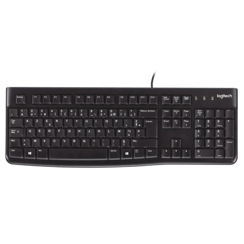 Logitech K120 Clavier Filaire AZERTY Français Noir – Image 2